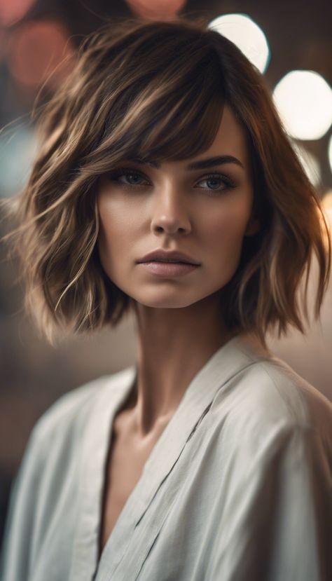 27 Shattered Bob: The Must-Try Haircuts In 2025 » Hairlogs Shattered Bob, Layered Thick Hair, Hair Contouring, Square Face Shape, Haircut Inspiration, Bob Haircuts For Women, Heart Face Shape, Elegant Updo, Bob Haircut