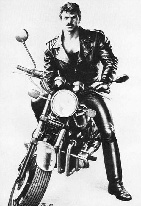 Visit the post for more. Tom Of Finland Art, Male Pinup, Tom Of Finland, Motorcycle Men, Ange Demon, Art Of Man, Foto Art, Bear Art, Guy Drawing