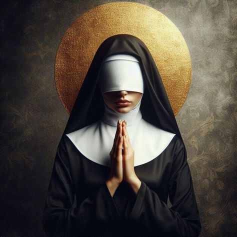 Photo young woman nun with praying hands... | Premium Photo #Freepik #photo Person Praying Reference, Nun Pictures, Nun Painting, Nun Praying, Nun Cosplay, Hands Praying, Praying Woman, Woman Praying, Woman Images