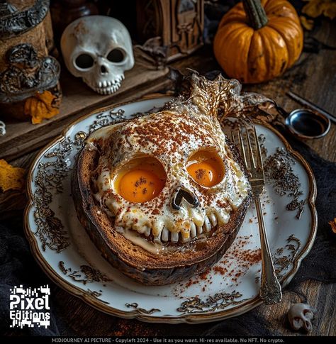 Breakfast "spooky" time! #spooky #halloween #pixeleditions #pixedmagazine 🔥 #midjourney Spooky Halloween, Halloween