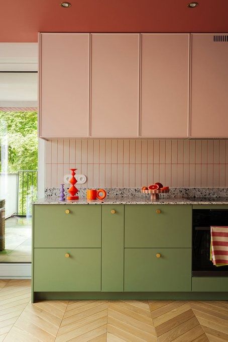 Home / X Kitchen Design Colourful, Playful Kitchen Design, Modern L Shape Kitchen Design, Fun Interior Design Ideas, Colorful Small Kitchen, Kitchen Ideas Pastel, Postmodern Kitchen, Kitchen Appartement, Kitchen One Wall