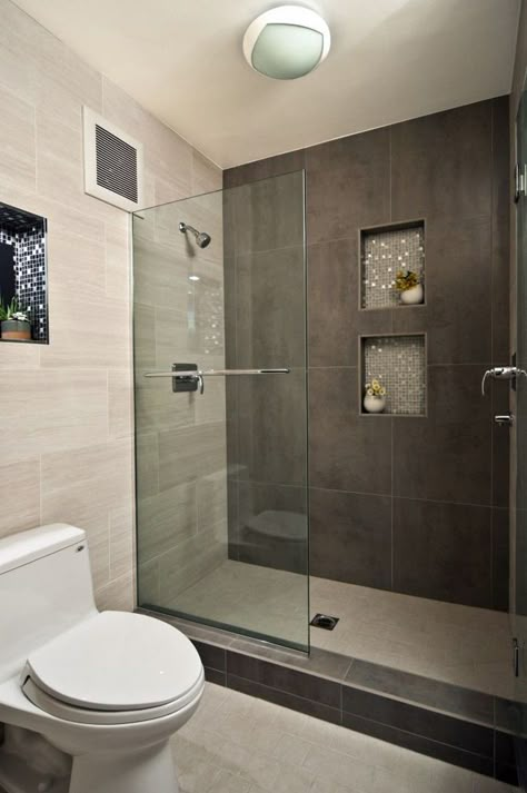 Bathroom, Small Bathroom Ideas With Walk In Shower: How to Build a Walk in Shower in Fast Time and Low Budget in Your Home Makeover Kamar Mandi, Bathroom Shower Design, Bathtub Remodel, Bathroom Shower Tile, Bathroom Remodel Shower, Bad Design, Small Bathroom Design, Shower Remodel, Bathroom Remodel Master