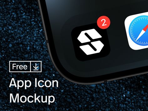 Free iOS App Icon Mockup by Lucas Fields App Mockup, Graphic Design Mockup, Mobile App Icon, Ios App Icon, Logo Images, Free Mockup, Mockup Design, App Icon, Free Apps