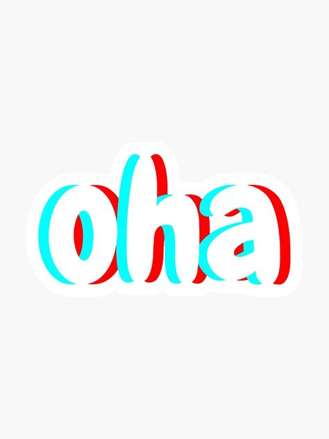 "Oha (damn) turkish word" Sticker for Sale by beyzaarts | Redbubble Word Widget, Yes Sticker, Curse Words, Word Design, Sticker Design, Science Poster, Stranger Things Fanart, Istanbul, Vinyl Sticker