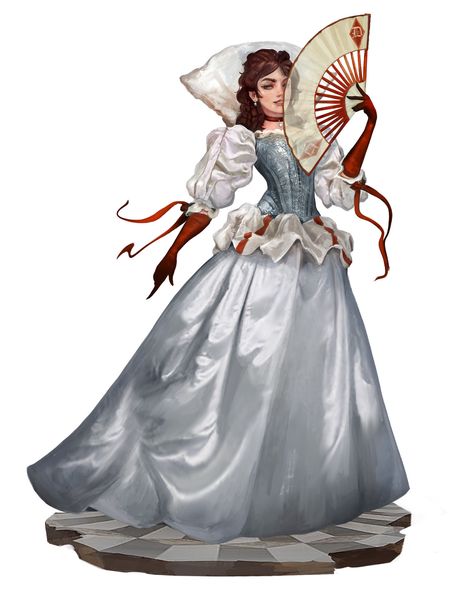 ArtStation - Musketeers Designs - Dresses and Crowns, Alexandre Chaudret Heroic Fantasy, Three Musketeers, Female Character Concept, The Three Musketeers, Concept Art Character, Female Human, Fantasy Rpg, Dnd Characters, Mobile Game