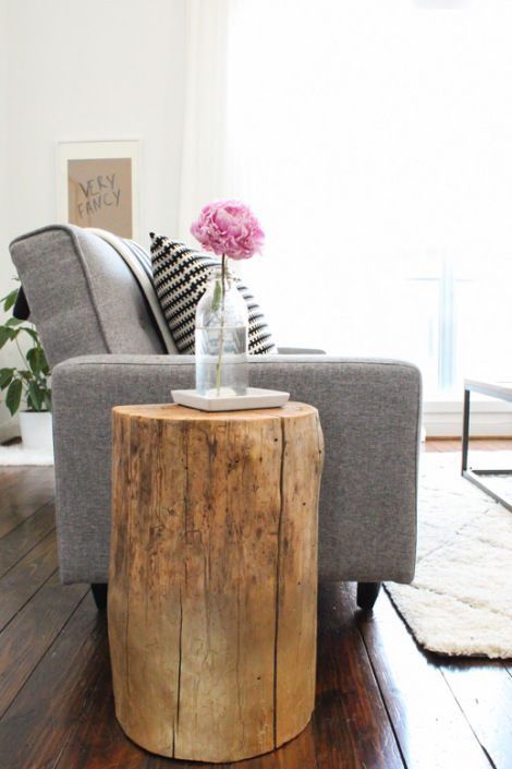 Love the colours Wood Stump Side Table Bathroom, Wood Stump Side Table Nursery, Raw Wood Accent Table, Log Accent Table, Cedar Couch Table, Oak Log Bedside Tables, Live Edge End Table Living Room, End Table Leaving Room, Tree Log End Table