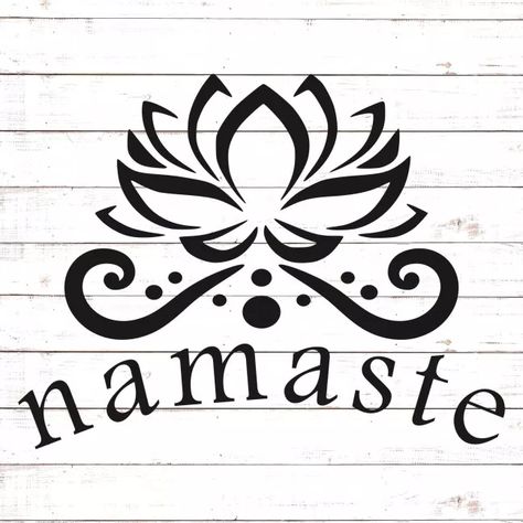 Yoga Archives - Free SVG files | HelloSVG.com Lotus Flower Svg, Namaste Art, Yoga Svg, Pot Craft, Cricut Stickers, Diy Stencils, Hand Lettering Worksheet, Business Art, Free Cricut