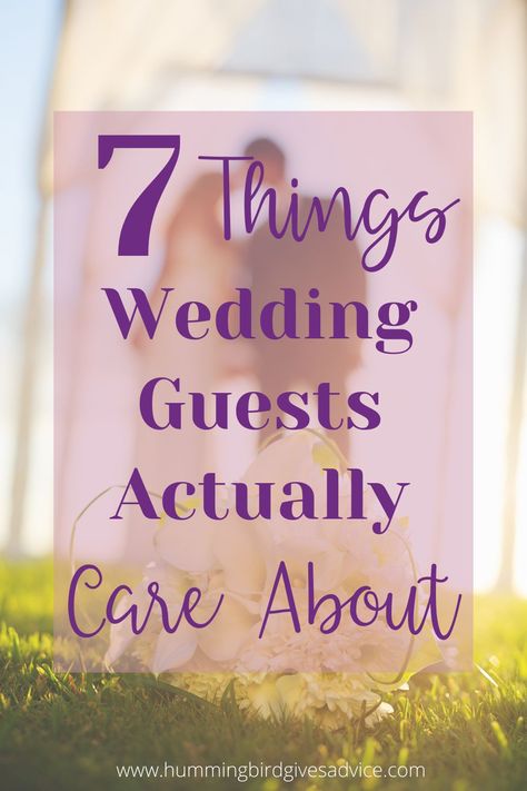 When you plan your wedding, it's important to think about your guest's experience. There are some things that wedding guests actually care about, and others that they don't. The tips in this post may surprise you, or they may help you understand what is worth planning for or stop stressing about while you plan your wedding. Wedding guests have simple needs at your wedding, but they are specific. When you host a wedding, it's important to plan for your guests so they leave thinking it was the Wedding Note To Guests, Wedding 50 Guests, Fun Things For Wedding Guests, Wedding Guest Planning, Things For Guests To Do At Weddings, Wedding Faqs For Guests, Things You Don’t Need For Your Wedding, Wedding Ideas For Guests, Wedding Guest Activities