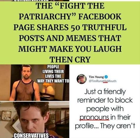 Queer Humor, The Patriarchy, Gender Equality, Facebook Page, Humor, Make It Yourself, Memes, Photography, Quick Saves