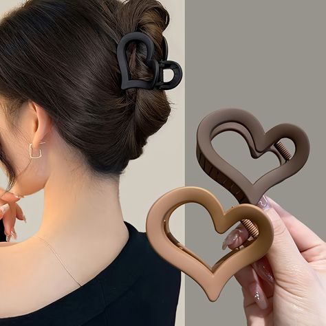 Faster shipping. Better service Elegance Hair, Dunner Wordend Haar, Elegante Y Chic, Hair Clamps, Heart Hair, Hair Accessories Clips, Claw Hair Clips, Hair Claws, Elastic Hair Ties