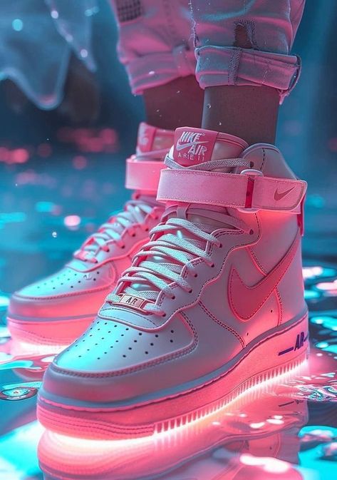 Nike Air Force White, Sneakers Nike Jordan, Neon Sneakers, Neon Shoes, Gymnastics Shoes, Rosa Neon, Nike Neon, Nike Jordan Retro, Nike Air Shoes