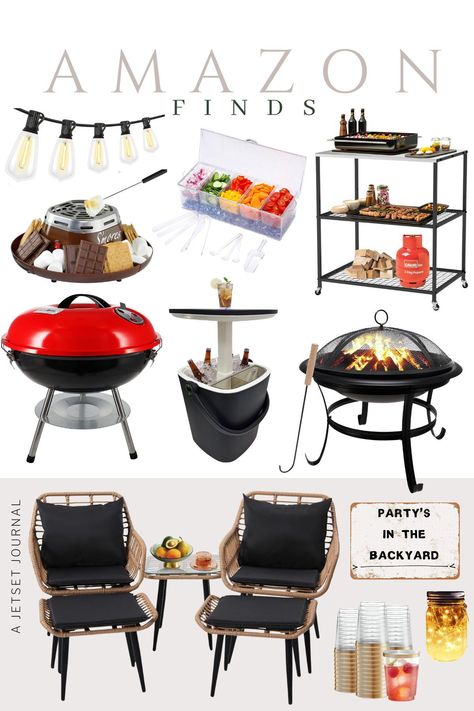 Get ready for outdoor fun with these must-haves for backyard parties! Elevate your gatherings with a giant projector screen for game days or movie nights. Create ambiance with string lights and solar options. Don’t forget essentials like a cooler with a built-in table, stylish serving trays, and a grill for delicious food and drinks. Host unforgettable get-togethers with family and friends in your backyard this season! Backyard Gift Ideas, Backyard Gifts, Backyard Parties, Hanging String Lights, Best Amazon Buys, Ikea Home, Party Essentials, Amazon Home Decor, Backyard Spaces