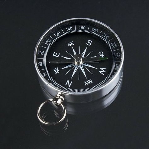 Compass | Wish Compass Tool, Wilderness Survival Tools, Compass Navigation, Compass Keychain, Canoe Camping, Pocket Compass, Survival Tools, Hiking Gear, Hiking Trip