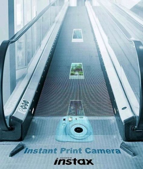 Guerrilla Advertising, Instant Print Camera, Clever Advertising, Instax Mini 8, Travel Ads, 광고 디자인, Street Marketing, Mini 8, Guerilla Marketing