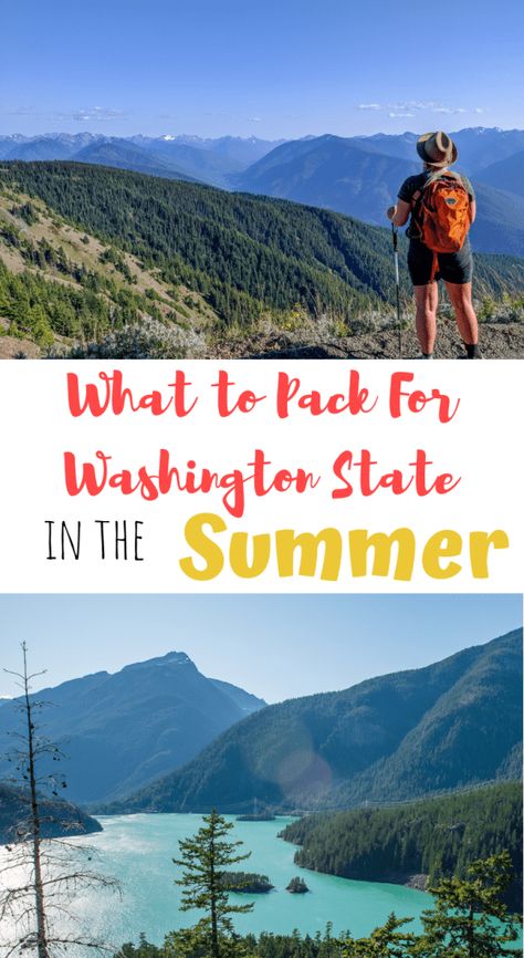 What To Pack For Washington State in the Summer - aliciamarietravels Washington National Parks, Washington Camping, Seabrook Washington, Camping In Washington State, Washington State Hikes, Summer Packing Lists, Washington State Travel, Washington Hikes, Washington Travel