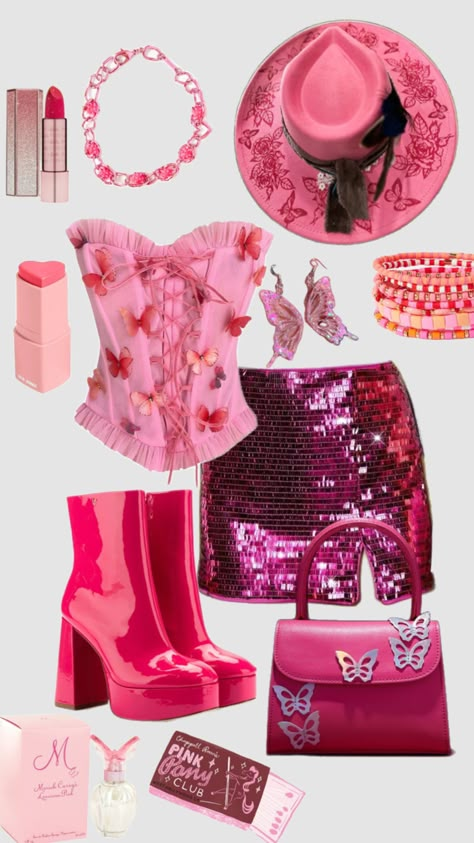 Pink Pony Club, Taylor Outfits, Clever Halloween Costumes, Pony Birthday, Clubbing Aesthetic, Pony Club, Pink Cowgirl, Fairy Makeup, Club Outfit Ideas