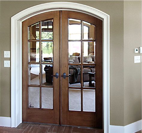 Arched French Doors French Pocket Doors, Arched Interior Doors, Arched French Doors, Arched Interior, Custom French Doors, Custom Interior Doors, Interior Exterior Doors, Doors Interior Modern, Glass French Doors