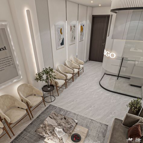 DENTAL CLINIC Dintest Clinic, Aesthetic Dental Clinic, Aesthetic Waiting Room, Dental Clinic Aesthetic, Dentistry Office Design, Clinic Consultation Room Design, Aesthetic Clinic Interior, Dental Practice Design, Dermatologist Clinic