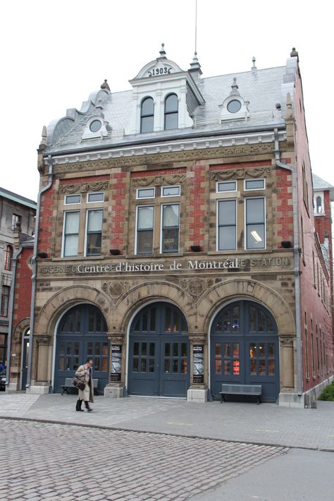 Travel To Canada, Fire Hall, Old Montreal, St Laurent, Arched Doors, O Canada, Of Montreal, Montreal Quebec, House Fire