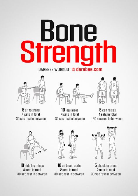 Bone Strength Workout Eds Workout Exercise, Darbee Workout, Bone Strengthening, Fighter Workout, Trening Sztuk Walki, Bone Strength, Fitness Design, Home Workouts, Boxing Workout