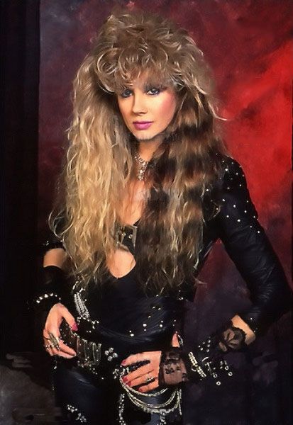 Jan Kuehnemund, 80s Rocker Chick, 80s Rock Fashion, 80s Glam Rock, 1990 Style, 80s Hair Metal, Glam Rock Style, Rock Women, 80s Rocker