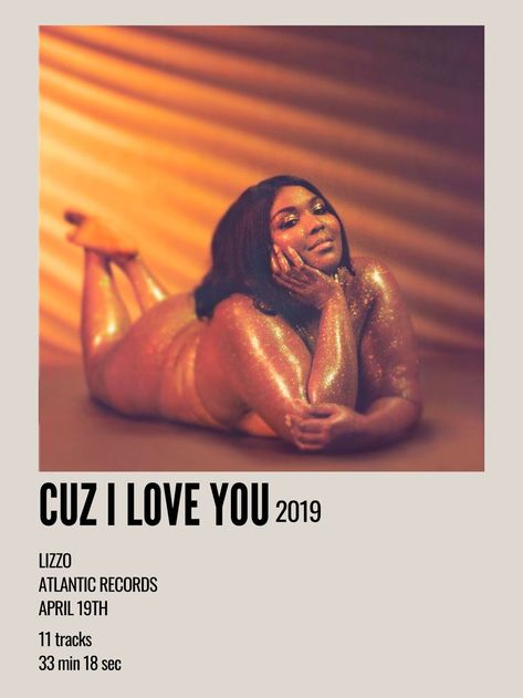 Lizzo Album Cover, Lizzo Poster, Lizzo Aesthetics, Cuz I Love You Lizzo Album Cover, Lizzo Songs, Lizzo Special, Lizzo Singing, Polaroid Album, Aesthetic Polaroid