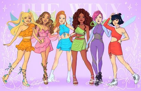 ArtStation - Winx Fairy Redesigns, Kippy Sage Buu Monster Inc, Winx Cosplay, Winx Fairy, Small Lotus Tattoo, Group Fashion, Klub Winx, Pretty Halloween, The Cartoon, Fire Fits