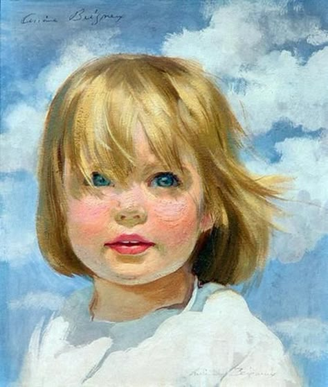 Child Portrait Painting, Portraits Pastel, American Gallery, Pastel Portraits, Art Children, Painting People, Baby Portraits, Portrait Paintings, Art Portraits