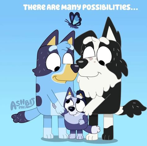 Bluey Future Family Mackenzie, Mackenzie And Bluey, Mackenzie X Bluey, Bluey And Mackenzie, Bingo Fanart, Bluey Future Family, Bluey X Mackenzie, Bluey Ocs, Bluey Future