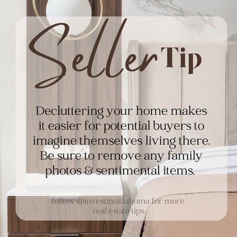 Real estate agent Seller tips Real Estate Posts, Real Estate Sign Design, Seller Tips, Real Estate Quotes, Real Estate Tips, Real Estate Buying, Selling Real Estate, Home Library, Media Content