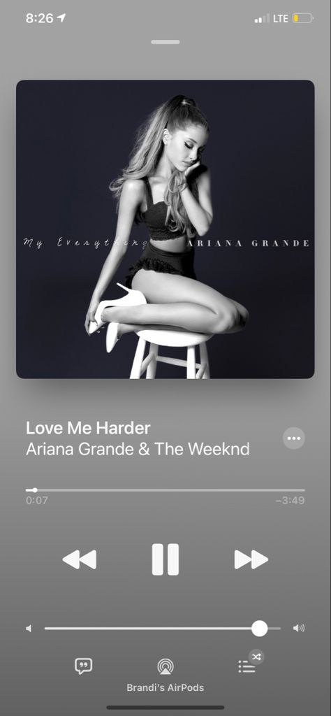 Love Me Harder Spotify, One Last Time Ariana, Problem Ariana, Spotify Screenshot, Ariana Grande Problem, Ariana Grande 2014, My Everything Ariana Grande, Hollaback Girl, Love Me Harder