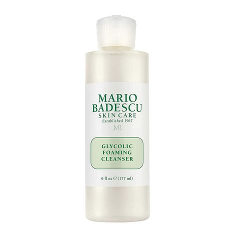 Mario Badescu Glycolic Foaming Cleanser for All Skin Types Diy Face Cleanser, Oil Face Wash, Face Washing Routine, Organic Face Wash, Diy Face Wash, Gentle Foaming Cleanser, Best Facial Cleanser, Natural Face Wash, Acne Face Wash