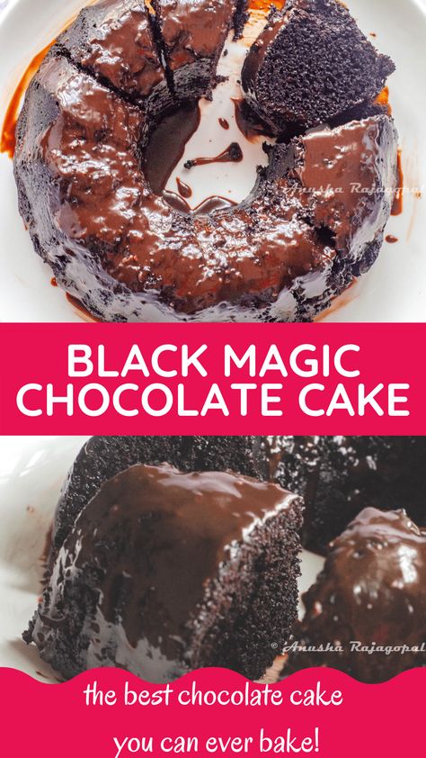 Black Magic Chocolate Cake, Easiest Chocolate Cake, Magic Chocolate Cake, Best Chocolate Cake Ever, Magic Cake Recipes, Black Magic Cake, Magic Chocolate, The Best Chocolate Cake, Ultimate Chocolate Cake