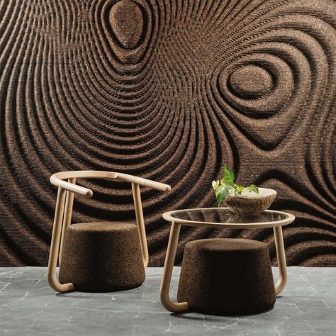 Let's examine the characteristics of the cork furniture design together with the combination of sustainable and luxurious design. Read more at Voucherix! Sustainable Furniture Design, Eco Furniture, Sustainable Interior Design, Eco Friendly Furniture, Sustainable Decor, Generative Design, Organic Forms, Sustainable Furniture, Sustainable Brand