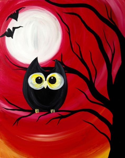 Learn to Paint Spooky Nite tonight at Paint Nite! Our artists know exactly how to teach painters of all levels - give it a try! Paint Nite, San Gabriel, Cultural Architecture, Dinner Food, Halloween Painting, Steak Dinner, Art Food, Paint And Sip, Autumn Painting