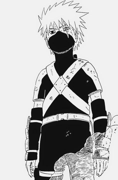 I love kakashi 😻🔥 Kakashi Black And White, Naruto Tumblr, Kid Kakashi, Poses Manga, Photo Naruto, Naruto Sketch Drawing, Naruto Tattoo, Itachi Uchiha Art, Naruto Sketch