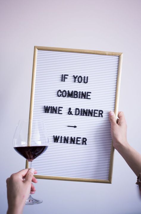 Plakat Design Inspiration, Letterboard Signs, Quotes Food, Message Board Quotes, Word Board, Wine Quotes, Food Quotes, Quote Board, Pinterest Account