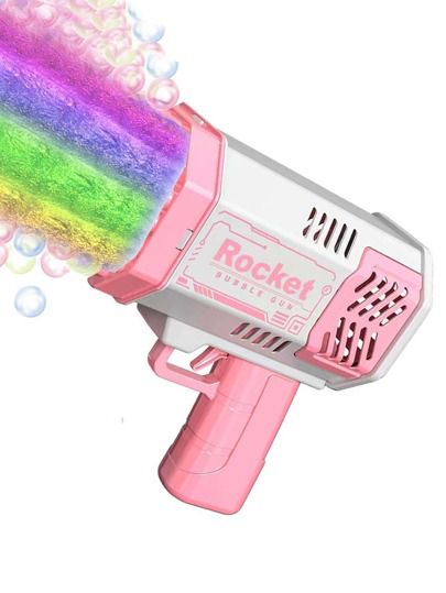 1pc Plastic Bubble Machine, Funny 40 Hole Bubble Gun With Colorful Flash Light For KidsI discovered amazing products on SHEIN.com, come check them out! Anjing Poodle, Outdoor Toys For Toddlers, Pink Toys, Unicorn Pencil Case, Bubble Blower, Creative Bubble, Best Christmas Toys, مرسيدس بنز, Bubble Maker