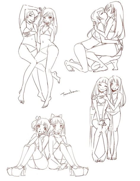 Yuri Reference, Body Reference Drawing, Poses References, Figure Drawing Reference, Art Template, Art Poses, Art Tutorials Drawing, Anime Poses Reference, Drawing Base