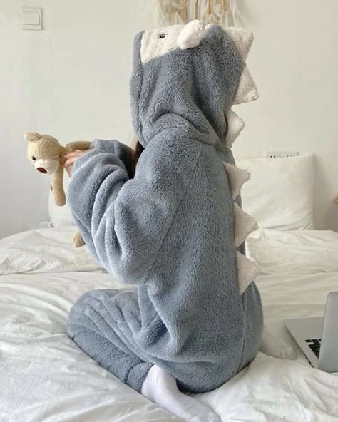 Cute Pajama Sets For Women, Cute Onesies For Women, Comfy Sleeping Outfits, Cute Pijamas, Onesies For Women, Sleeping Outfits, Hoodie Pajamas, Dinosaur Hoodie, Comfort Items