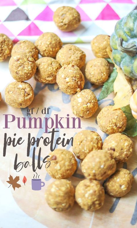 Protein Balls Gluten Free, Fitness Breakfast, Pumpkin Pie Protein, Dairy Free Protein, Arbonne Recipes, Protein Balls Recipes, Healthy Protein Snacks, Protein Powder Recipes, Protein Bites