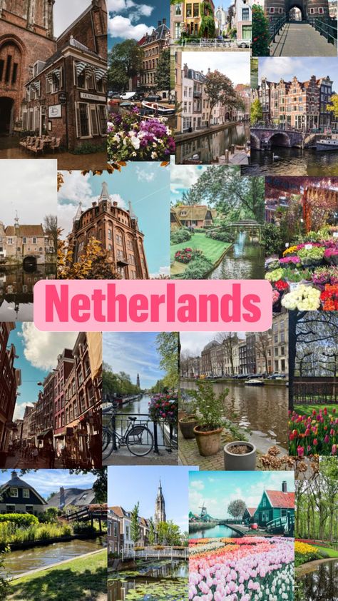 #dreamvacation #destination4 Holland Aesthetic, Netherlands Aesthetic, Vision Board Manifestation, Life Board, Backpacking Europe, Life Aesthetic, City Aesthetic, Travel Aesthetic, Dream Vacations