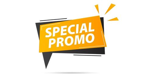 Special promo label. Promo discount message symbol. Sale advertising sign. Limited offer banner, poster. Special offer badge shape. Vector illustration Offer Banner, Shape Vector, Discount Design, Advertising Signs, Special Offer, Vector Free, Vector Illustration, Clip Art, Signs