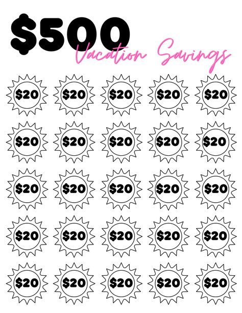 Fun and easy way to save money for your next Vacation!  This could be for spending money or an excursion for your trip. Color in each sun once you have saved the amount listed.  Once you have colored in all the suns you have reached your goal! Saving Money Motivation, Vacation Savings Challenge, Saving Chart, Saving Plans, Money Challenges, Saving Money Chart, Savings Chart, Money Chart, Vacation Savings