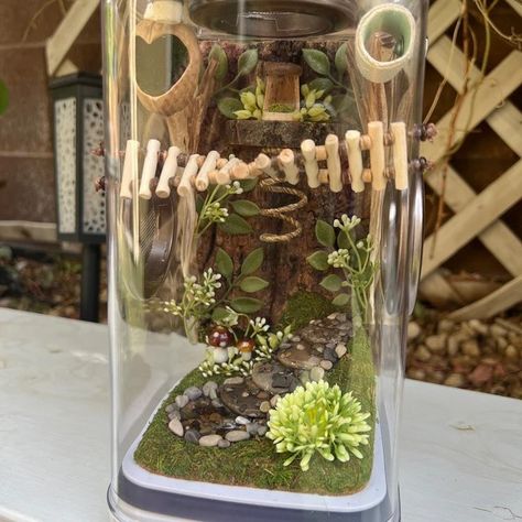 Green Bottle Blue Tarantula Enclosure, Pet Spider Tank, Jumping Spider Terrarium Ideas, Jumping Spider Terrarium Diy, Spider Terrarium Ideas, Jumping Spider Enclosure Decor, Snail Enclosure Ideas, Diy Jumping Spider Enclosure, Jumping Spider Enclosure Ideas