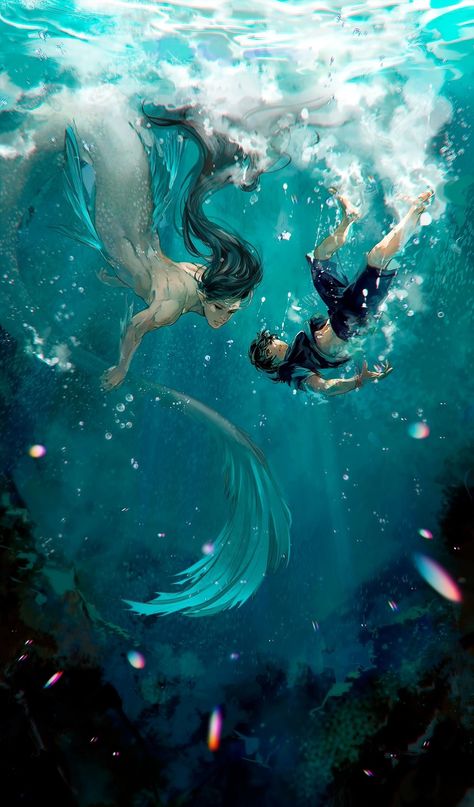 Mythical Creatures Drawings, Mermaid Photography, Monster Boy, Mermaid Drawings, Cool Monsters, Mermaid Dreams, Adventure Of The Seas, Mermaids And Mermen, Beautiful Art Pictures