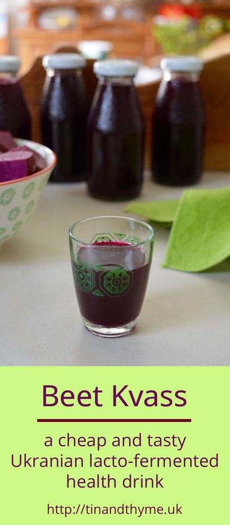 Beet kvass. A cheap and tasty traditional Ukrainian lacto-fermented health drink. #FermentedFoods #HealthDrink #Tonic #Beetroot #Recipe Beetroot Recipe, Kvass Recipe, How To Make Beets, Beet Kvass, Lacto Fermented, Beetroot Recipes, Fermented Veggies, Fermented Pickles, Friends Recipes