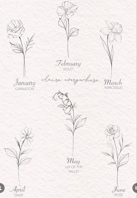 June Birth Flower Tattoo Fine Line, June And April Flower Tattoo, March Birthday Flower Tattoo, Birth Flower June Tattoo, March Birth Flower Tattoo Ideas, March And August Birth Flower Tattoo, May Birthday Tattoo, April And May Birth Flower Tattoo, December Birth Flower Tattoo Holly