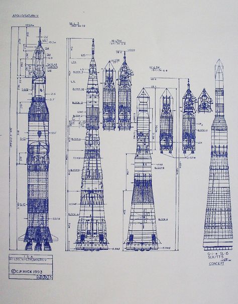 Rocket Blueprint, Saturn 5, Nasa Space Program, Saturn V, Apollo Program, Aerospace Engineering, Rocket Science, Space Rocket, Space Race