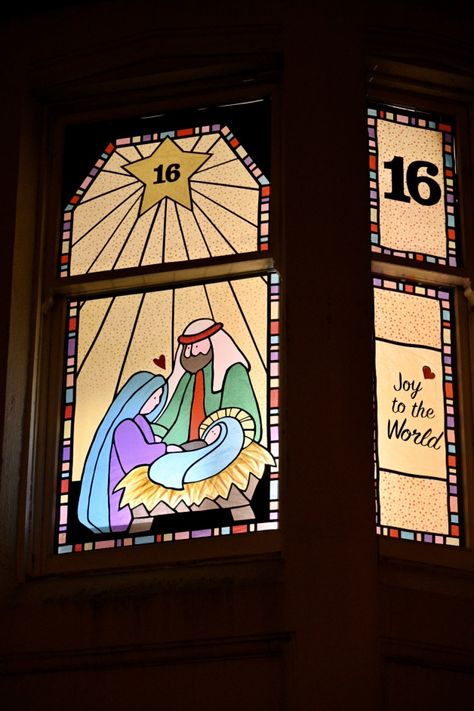 Scotstoun Living Advent Calendar 2019 Advent Window Ideas, Advent Calendar Window, Advent Windows, Window Christmas, Calendar 2019, Calendar Ideas, Christmas Window, Stage Design, Window Decor